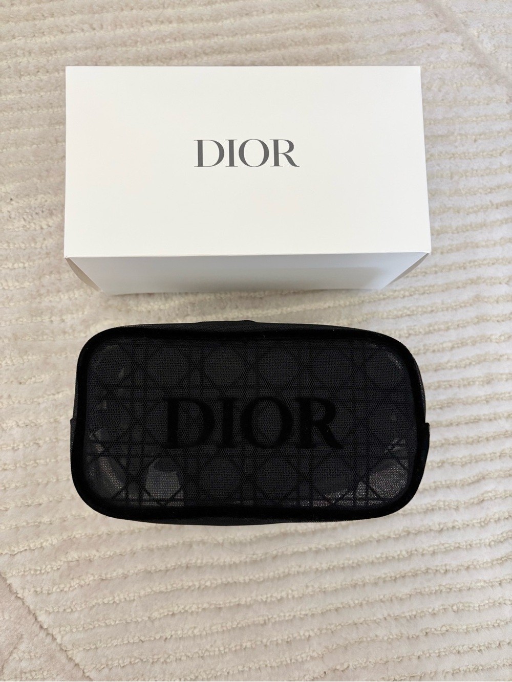 ✨NEW✨ Dior Beauty Black Mesh Pouch
